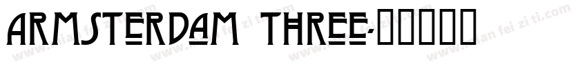 Armsterdam three字体转换